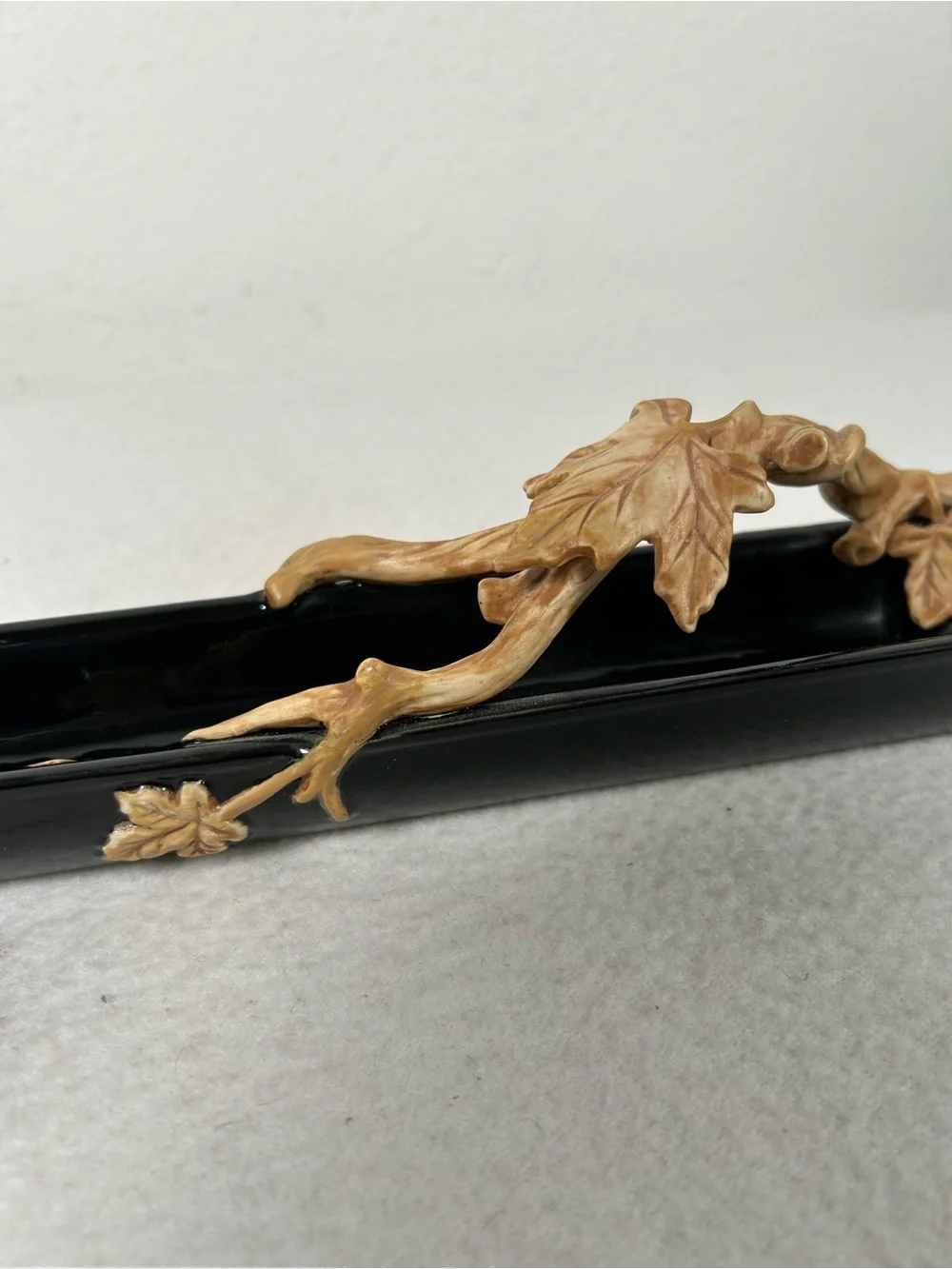 Fitz & Floyd Classics Collection Olive Tray Trinket Dish Grape Vine Leaf Branch